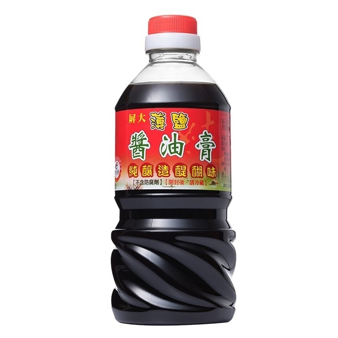 屏大非基改薄鹽醬油膏(560ml)